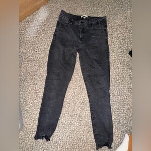 Abercrombie & Fitch distressed high rise skinny jeans